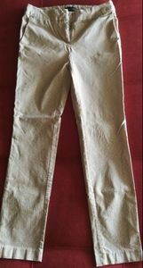 Tan & White Pattern Dress Pants